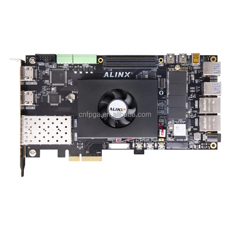 ALINX AXU5EVB-P Development Board Xilinx Zynq UltraScale + MPSoC AXU5EV-P XCZU5EV Kit evaluasi FPGA PCIE 3.0 SFP + FMC LPC