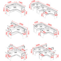 Table d'ordinateur de bureau Design moderne pour 2 personnes, poste de travail, en forme de T, mobilier de bureau, vente en gros