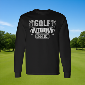 Camiseta de manga larga Golf Widow Mode On para golfistas - Product Image 3