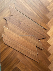 Chất Lượng Cao Thực Tự Nhiên Mỹ Màu Đen Óc Chó Chevron Rắn Gỗ Xương Cá Sàn Gỗ Thiết Kế Gỗ Cứng Sàn - Product Image 6