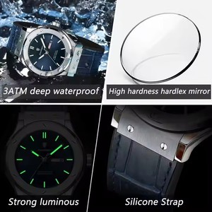 POEDAGAR 952 nuevo <span class=keywords><strong>Reloj</strong></span> de cuarzo de lujo con correa de silicona <span class=keywords><strong>Original</strong></span> para hombre, <span class=keywords><strong>Reloj</strong></span> de pulsera luminoso resistente al agua, <span class=keywords><strong>Reloj</strong></span> con calendario para hombre - Product Image 4