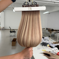 Extensions de cheveux invisibles à bandes adhésives Yuanzhen Hair, cheveux vierges russes lisses, double épaisseur, pour tissage de cheveux en salon