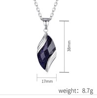 Pendentif à énergie scalaire quantique de conception simple couleur argent collier de bijoux de haute qualité