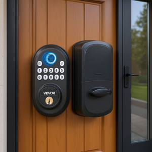 Vevor Smart <b>Lock</b> Keyless Entry <b>Fingerprint</b> Password <b>Door</b> <b>Lock</b> With Keypad And Handle For Home Security - Product Image 2