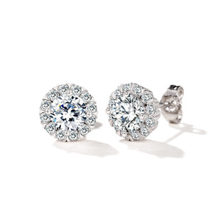 Orecchini a forma di fiocco di neve per donna, gioielli classici scintillanti con quattro punte - Product Image 2
