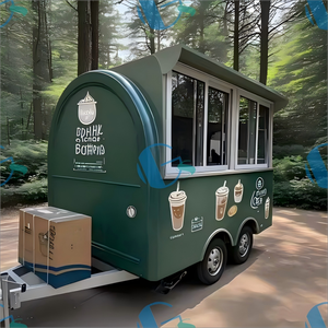 2025 Street Mobile IceCream Cart Remorque de restauration rapide Coffee Van Beer Bar Camion de <span class=keywords><strong>support</strong></span> de nourriture à vendre - Product Image 1