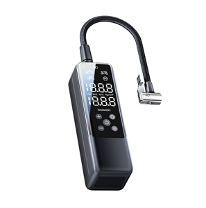 <span class=keywords><strong>Compresseur</strong></span> d'air électrique portable numérique multifonctionnel Toocki 2024 85w pour pneus de voiture - Product Image 1