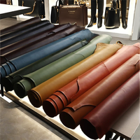Sac à main en cuir de vachette pleine fleur tanné végétal, matériau en cuir véritable DIY, résistant au vent, 12 couleurs disponibles, fini