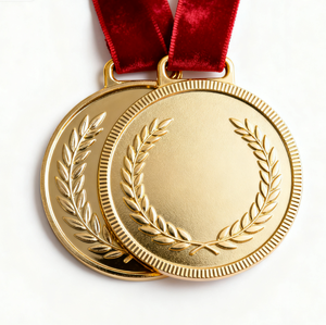 Medalla Conmemorativa de Guerrero con Insignia de Honor en Forma de Estrella Personalizada de Aleación de Zinc con Serigrafía e Impresión de Troquelado - Product Image 1