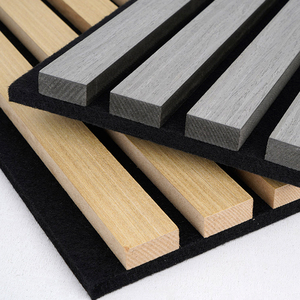 Acoustique Mur Décoratif Latte Bois Placage Panneau Acoustique pour Bureau Hôtel Décoration Murale Akustik Panneau Acupanel - Product Image 4