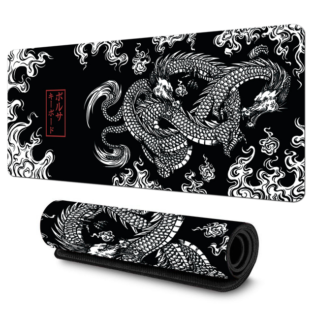 Hotsale Japanese Dragon Gaming Mousepad XXL Keyboard Gamer Mouse Pad on the Table Speed Desk Mat Anime Taiwan Mouse Pad