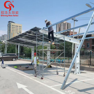 Cochera Solar Cheng Hao con Paneles Solares, Estructura de Acero para Techo Plano, Diseño Moderno para Estacionamiento de Autos, Duradera - Product Image 3