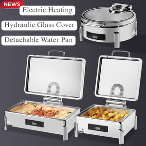 Recipientes Eléctricos para Buffet Liyunda, de Alta Calidad, Acero Inoxidable SUS 304, Recipiente para Alimentos de 6L, Juego de Calentadores de Alimentos de Lujo en Oferta - Product Image 6