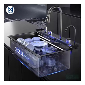 Évier de cuisine encastré standard avec <span class=keywords><strong>lave</strong></span>-<span class=keywords><strong>vaisselle</strong></span> automatique de comptoir intégré pour la <span class=keywords><strong>vaisselle</strong></span> - Product Image 3