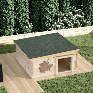Rifugio per Ricci da Giardino Resistente alle Intemperie, Casetta in Legno per Alimentazione, Armadietto in Abete per Cibo per Ricci - Product Image 4