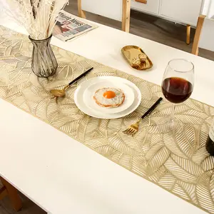Decorazione per la casa foglia bandiera da tavolo cavo PVC isolamento termico occidentale tappetino da tavolo