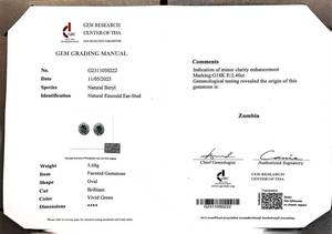 Boucles d'oreilles en or massif 18 carats avec émeraude naturelle ovale de 2,4 carats, saphir blanc et diamants incrustés – Bijoux en pierres précieuses fines - Product Image 6