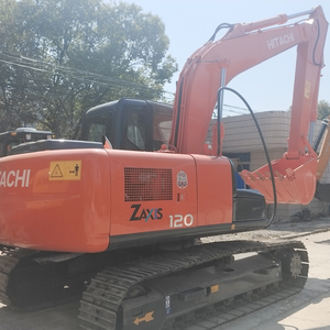 Moteur et boîte de vitesses d'excavatrice sur chenilles Hitachi ZX120 d'occasion, 12 tonnes, performances de stabilité, en stock - Product Image 5