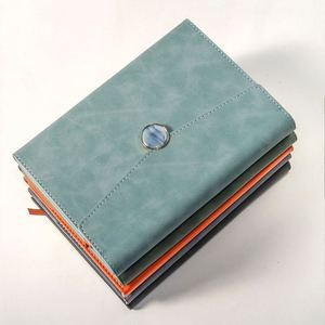 A5 Binder Notebook 100 Sheets Customized Printed <b>Journal</b> Leather Hardcover Thermal Binding Promotional Business Wholesale - Product Image 2