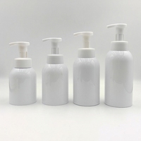 Bouteille pompe en mousse PET personnalisée OEM d'usine, couleur et capacité au choix, 200ml/300ml/500ml, avec tête applicatrice pour sérum et mousse de soin de la peau