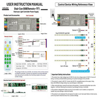 Tira de Luces LED para Escaleras con Sensor de Movimiento, Iluminación LED para Escaleras WS2811IC, Kit Lineal, Iluminación para Escaleras con Sensor de Luz Diurna