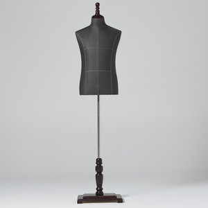 Hot Fashion Half Body Size Male Bust <strong>Dress</strong> Form <strong>Mannequins</strong> With Wheels Stand, Wholesale Fabric Wrapped <strong>Mannequin</strong> Factory - Product Image 4