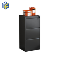 Armoire de classement verticale en métal de qualité industrielle - Robuste, 3 tiroirs, usage commercial pour la maison, le bureau, l'école, l'hôpital
