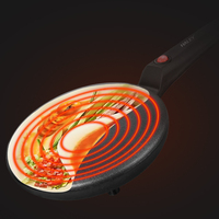 HALEY – Machine à crêpes électrique personnalisée en gros, antiadhésive, pour pancakes et pizzas, idéale pour les importateurs de cuisines domestiques