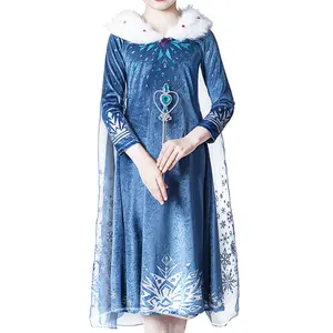 Cosplay Party Dress Up Bevroren Elsa Prinses Mode Jurk Kostuum Halloween Heks Zeemeerminnen Kids Kostuums