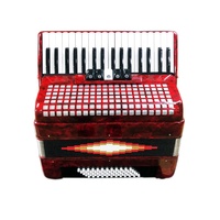 SEASOUND Professional 34-Button Accordion 60-Bass 5-Registers Red Celluloid Piano Keyboard JP3460 OEM Instrument Made Chromatic