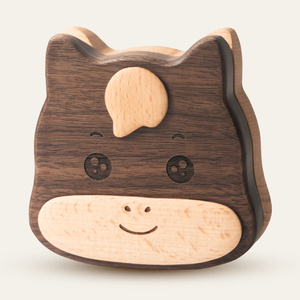Caja de <span class=keywords><strong>recuerdos</strong></span> <span class=keywords><strong>para</strong></span> bebé de madera de nogal premium con tapa, organizador de dientes de madera de haya, regalo <span class=keywords><strong>para</strong></span> recién nacido, estuche de almacenamiento ecológico. - Product Image 3