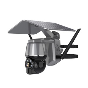 Batterie faible puissance IP 66 étanche ferme extérieure/usine/étang à poissons 4G caméra solaire PTZ