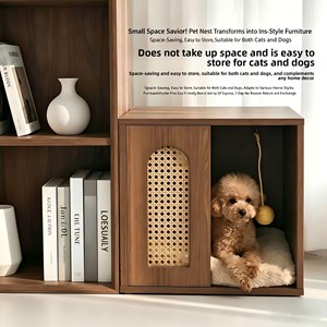 <span class=keywords><strong>Casa</strong></span> de Madera <span class=keywords><strong>para</strong></span> Perros y Cama <span class=keywords><strong>para</strong></span> Mascotas, Transpirable, Rectangular, <span class=keywords><strong>para</strong></span> Uso en Interiores, Estilo Cabaña, <span class=keywords><strong>para</strong></span> Todas las Estaciones, <span class=keywords><strong>para</strong></span> Perros Pequeños/Mini - Product Image 2