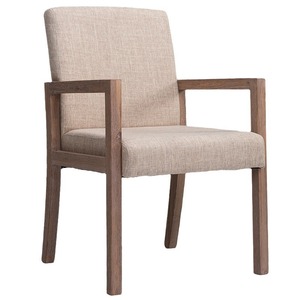 Sillón de Madera Maciza con Respaldo Envejecido, Estilo Retro Moderno Minimalista, para Uso Comercial en Hoteles, Restaurantes, Cafés y Salas de Mahjong - Product Image 5