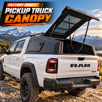 Capote de pick-up inclinée en acier au manganèse avec fenêtre latérale pour les aventures tout-terrain et en plein air