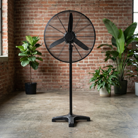 Ventilateur sur pied industriel électrique de 30 pouces avec pales métalliques, usage domestique, 3 vitesses