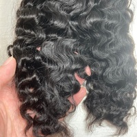 Cabello Humano Virgen Birmano Rizado SDD de Doble Trama, 100% Humano, 18 Pulgadas, 1 B, Precio de Fábrica #   Todos los Colores