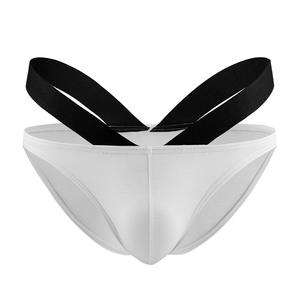 Nuovi Slip da <span class=keywords><strong>Uomo</strong></span> Sexy a Doppio Strato con Tasca a V e Doppia Vita Sottile in Modal - Product Image 5