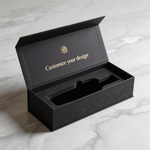 Cajas de Regalo de Papel para Botellas de Alcohol, Tequila, Vino, Whisky, Vodka, con Cubierta de Cuero y Etiqueta de Logotipo de Lujo Personalizada - Product Image 5
