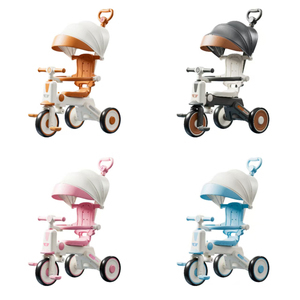 Xe ba bánh trẻ em, xe đạp cho trẻ từ 1-3 đến 5 tuổi, xe đạp trẻ em có thể đẩy, đi, dắt, xe đạp trượt cho trẻ em - Product Image 4