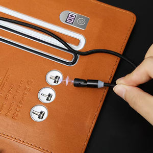 Пользовательский логотип A5 планировщик повестки дня 8000 мАч Power Bank бизнес-ноутбук зарядный журнал с блокировкой пароля - Product Image 4