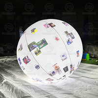 Sphère gonflable légère hermétique pour publicité extérieure Ballon gonflable suspendu Grande boule gonflable pour décorations