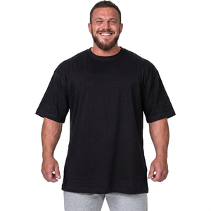 Mens Blank Cotton <b>Tshirt</b> Oversized Drop Shoulder Design T-shirt Custom Quality Printing T-shirt for men - Product Image 1