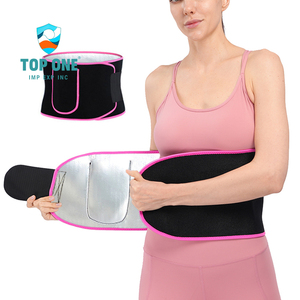 Top One Neopreno Silver Ion Sauna Bandas para el sudor Slim Tummy Trainer Cintura Trimmers Cinturón para mujeres y hombres - Product Image 2