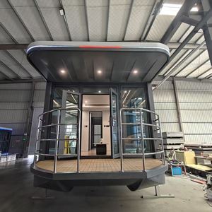 Island House Waterfront Hotel Prefab Residencia flotante Spa Oasis Boat House Sea Bungalow Beach House Homestay Houseboat Options - Product Image 4