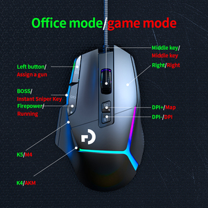 Souris de jeu filaire USB RGB <span class=keywords><strong>G502X</strong></span> la plus vendue, 12 effets lumineux, boutons programmables, design ergonomique pour ordinateur portable et de bureau – En stock - Product Image 6