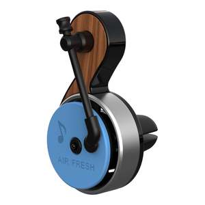 Deodorante per Auto Moderno in Legno di Balsamo Naturale con Design di Giradischi di Lusso, Fragranza Aromaterapica a Lunga Durata - Product Image 1
