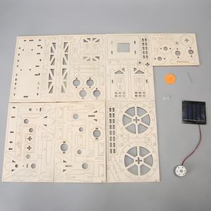 <span class=keywords><strong>Ciencia</strong></span> <span class=keywords><strong>y</strong></span> Tecnología, Pequeños Inventos, Energía Solar, Rueda de Agua de Arroz de Madera, Materiales para Manualidades, Juguetes para Niños - Product Image 2