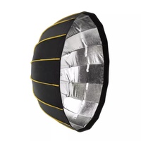 Triopo KL-105 105CM Boîte à lumière pliable argentée à verrouillage rapide avec monture Bowens et grille