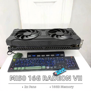 การ์ดจอเดสก์ท็อป MI50 16G สภาพดี Radeon VII พร้อมพัดลม 2 ตัว อินเทอร์เฟซ 8+8 พิน หน่วยความจำวิดีโอ GDDR6 ประเภทใหม่ สำหรับเดสก์ท็อป - Product Image 4